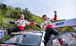 Takamoto Katsuta (Japan) and Aaron Johnston (Ireland) drive a Toyota GR Yaris Rally1 for T...