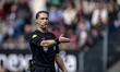 Referee Sedar Gozubuyuk officiates during the Dutch Vriendenloterij Eredivisie match betwe...