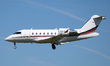 A NetJets Bombardier Challenger 650 lands at Barcelona-El Prat Airport, in Barcelona, Spai...