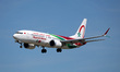 A Royal Air Maroc Boeing 737 MAX 8 lands at Barcelona-El Prat Airport in Barcelona, Spain,...
