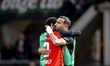 NEC Nijmegen players Damilo and Youssef El Kachati during the Dutch Vriendenloterij Erediv...