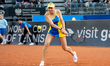 Nadiia Kichenok of Ukraine competes in the Billie Jean King Cup Qualifiers, women's double...