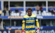 Zion Suzuki of Parma Calcio 1913 is in action during the Serie A football match between Pa...