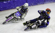 Niclas Svensson (1) of Sweden in red passes Max Koivula (11) of Finland in white during th...