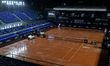 General view of the court during the match between Stefano Napolitano of Italy and James D...