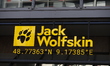 The Jack Wolfskin logo is seen in Stuttgart, Germany, on April 11, 2026. 