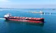 A newly built ammonia fuel cargo ship undergoes a trial voyage in the Jiaozhou Bay waterwa...