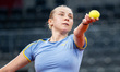 Nadiia Kichenok competes in the Billie Jean King Cup Qualifiers, Poland vs Ukraine women's...