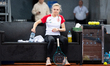 Linda Klimovicova competes in the Billie Jean King Cup Qualifiers during the Poland vs Ukr...