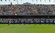Pumas players sing the university anthem before the match on matchday 14 of the 2026 Claus...