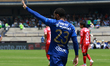 Juninho Vieira #23 of Pumas celebrates his goal during the match corresponding to matchday...