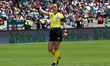 Referee Katia Itzel Garcia Mendoza officiates during the match corresponding to matchday 1...