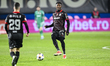 Kennedy Boateng is in action during the Superliga Play Off match between CFR Cluj and Dina...