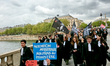 Lawyers participate in a demonstration against the ''SURE'' (Useful, Fast and Effective Se...
