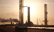 A Tesla Cybertruck drives in front of SpaceX's South Texas Launch Site in Cameron County,...