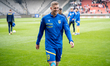 Vladislavs Gutkovskis warms up before the game between KS Cracovia and Arka Gdynia in Krak...