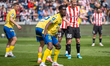 Aurelien Nguiamba plays during the game between KS Cracovia and Arka Gdynia in Krakow, Pol...