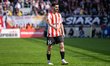 Ajdin Hasic plays during the game between KS Cracovia and Arka Gdynia in Krakow, Poland, o...
