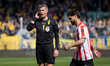 Referee Karol Arys officiates the game between KS Cracovia and Arka Gdynia in Krakow, Pola...