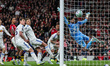 Leeds United goalkeeper Karl Darlow watches as Casemiro of Manchester United scores to mak...