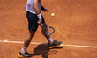 J. Duckworth returns the ball to S. Napolitano in the men's singles final of the ATP Chall...