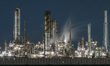 SHUNAN, JAPAN - APRIL 10: 
 The intricate infrastructure of a petrochemical refinery is i...