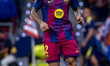 Joao Cancelo of FC Barcelona is in action with the ball during the LaLiga EA Sports footba...