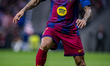 Joao Cancelo of FC Barcelona is in action with the ball during the LaLiga EA Sports footba...