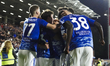 Nicolas Paz celebrates a goal with teammates during the match between Como 1907 and FC Int...