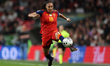 Salma Paralluelo of Spain controls the ball during the FIFA Women's World Cup Group 3 Qual...