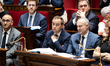 Sebastien Lecornu (C), French Prime Minister, attends a session of questions to the French...