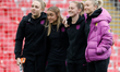 Ellie Roebuck, Georgia Stanway, Keira Walsh, and Leah Williamson of England during the FIF...