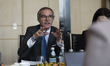 International Atomic Energy Agency (IAEA) Director General Rafael Grossi speaks during a p...