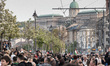 Thousands of supporters gather for the election results a few hours before the anticipated...