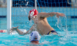 Raul Gavris, goalkeeper of Romania, is in action during the World Aquatics Men's World Cup...