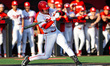 Matt Chatelle of the Rutgers Scarlet Knights swings the bat during an NCAA baseball game a...