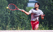 Nuno Borges of Portugal practices before the Barcelona Open 2026 at Clube de Tenis do Jamo...