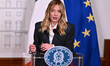 Prime Minister Giorgia Meloni of Italy meets President Volodymyr Zelensky of Ukraine at Pa...