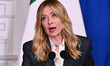 Prime Minister Giorgia Meloni of Italy meets President Volodymyr Zelensky of Ukraine at Pa...