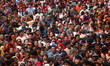 Devotees gather to watch the Tongue Piercing Festival in Thimi, Nepal, on April 15, 2026....