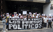 Relatives of detainees protest to denounce alleged mistreatment at El Rodeo Prison and oth...