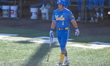 Roch Cholowsky of the UCLA Bruins heads to the plate during an NCAA baseball game at Baint...