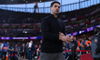 Mikel Arteta, manager of Arsenal, during the UEFA Champions League Quarter Finals match be...