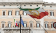 Members of Rome's Iranian community gather in front of Montecitorio Palace in Rome, Italy,...
