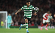 Luis Suarez of Sporting Clube de Portugal runs with the ball during the UEFA Champions Lea...