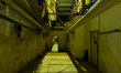 A corridor is pictured at the Chornobyl Nuclear Power Plant in the Kyiv region, Ukraine, o...