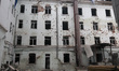 A four-storey building is damaged following a military operation in Dnipro, Ukraine, on Ap...
