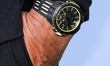 Mark Wahlberg (watch detail) arrives at the World Premiere Of Amazon MGM Studios' 'Balls U...