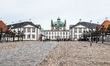 A general view of Fredensborg Palace in Fredensborg, North Zealand, Denmark, on April 16,...