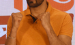 Indian boxer Vijender Singh attends a press conference during the launch of the BJP's Yuva...